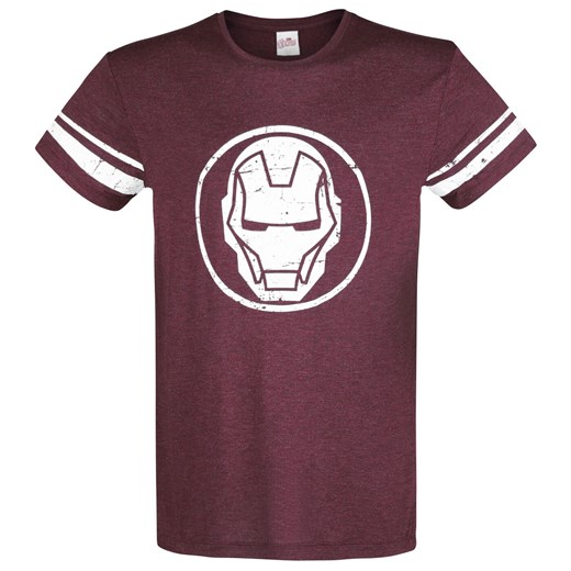 T-shirt męski Iron Man z krótkim rękawem 