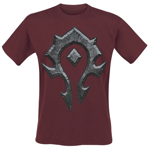 T-shirt męski World Of Warcraft czerwony z krótkim rękawem 