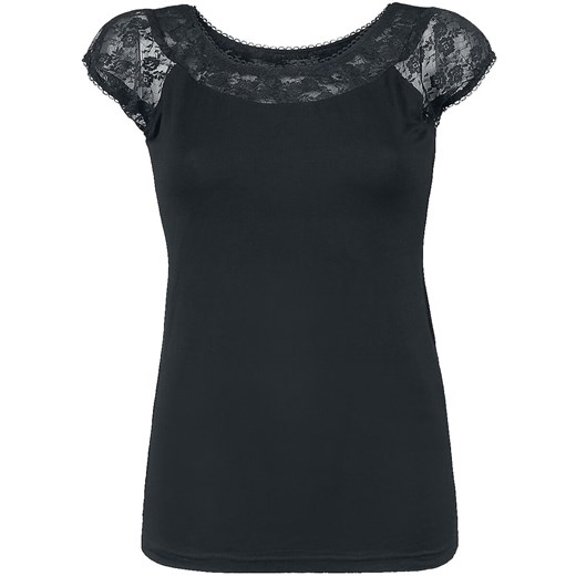 Bluzka damska Black Premium By Emp z wiskozy czarna 
