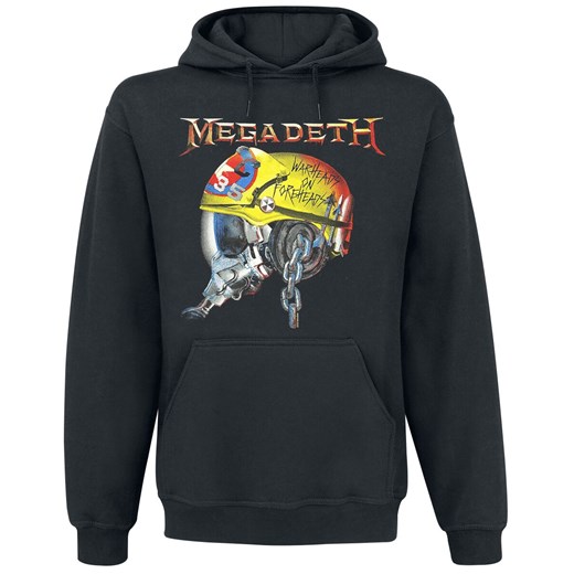 Bluza męska Megadeth z napisami czarna bawełniana 