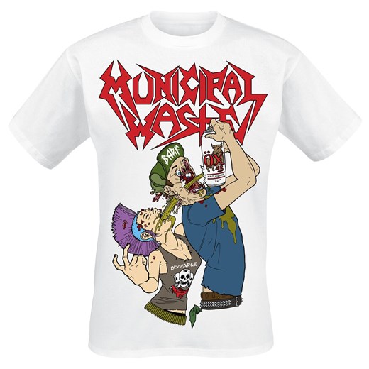 Municipal Waste t-shirt męski z krótkimi rękawami wielokolorowy w nadruki młodzieżowy 