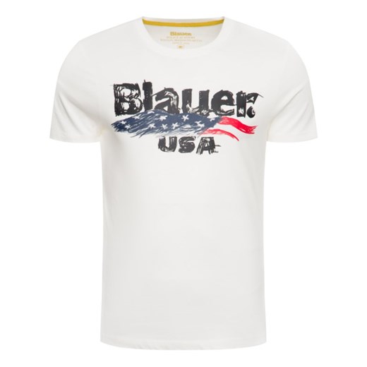 T-shirt męski Blauer z krótkimi rękawami 