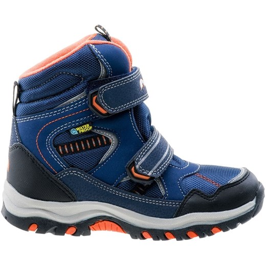 Buty zimowe dziecięce Elbrus bez wzorów niebieskie 