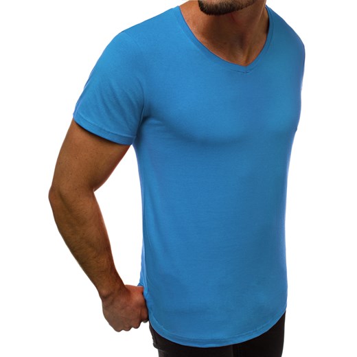T-Shirt męski niebieski OZONEE O/2309