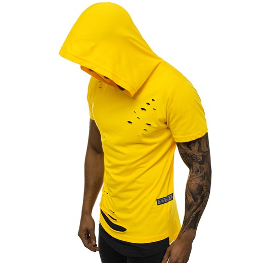 T-shirt męski Ozonee żółty 