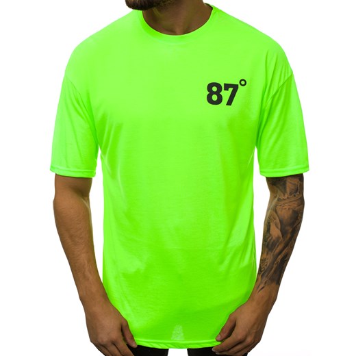 T-shirt męski zielony Ozonee z krótkim rękawem 