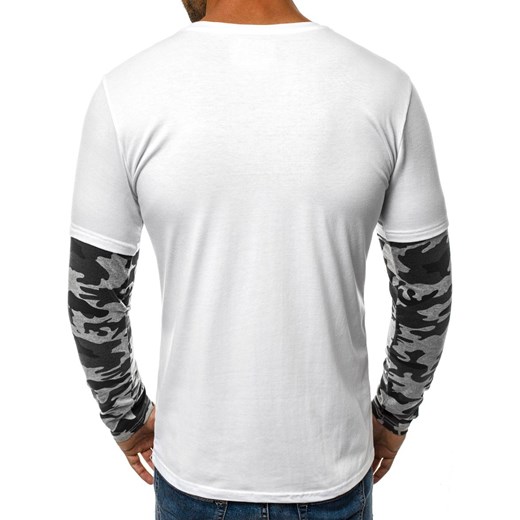 T-shirt męski Ozonee na jesień z długim rękawem bawełniany 