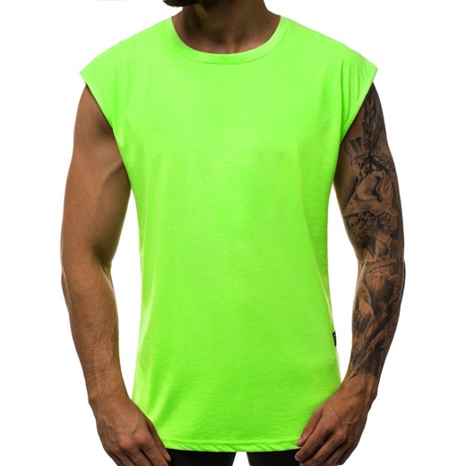 T-shirt męski Ozonee bez rękawów z bawełny 