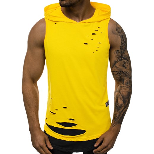 Żółty t-shirt męski Ozonee 