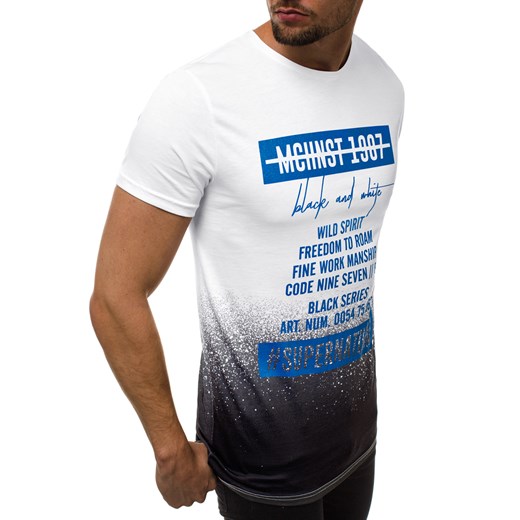 Wielokolorowy t-shirt męski Ozonee z krótkim rękawem młodzieżowy 