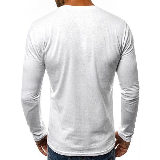 T-shirt męski Ozonee bawełniany w stylu młodzieżowym z długim rękawem 