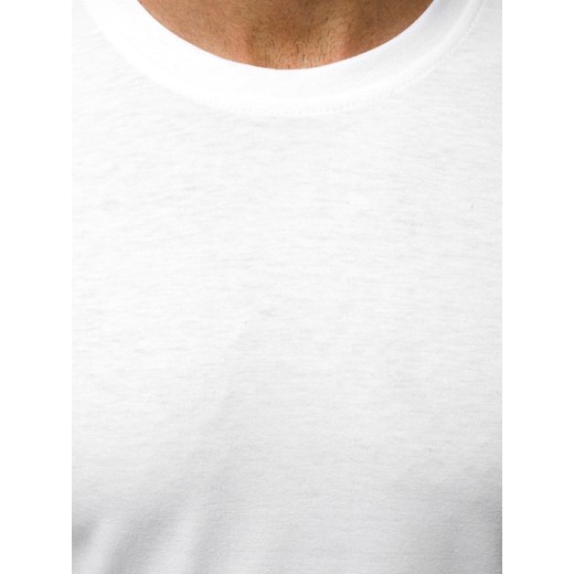 T-shirt męski biały Ozonee bawełniany 