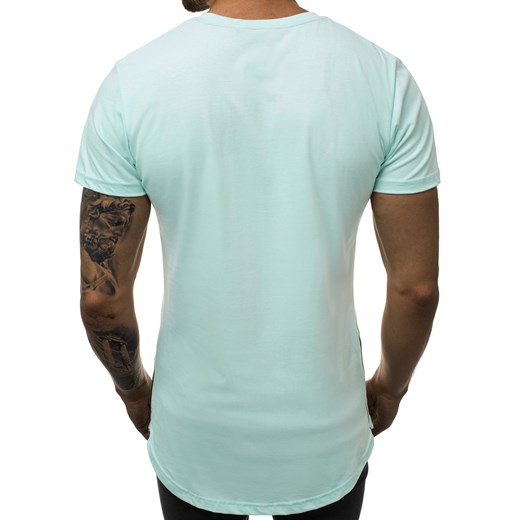 Ozonee t-shirt męski bez wzorów na wiosnę z krótkim rękawem 