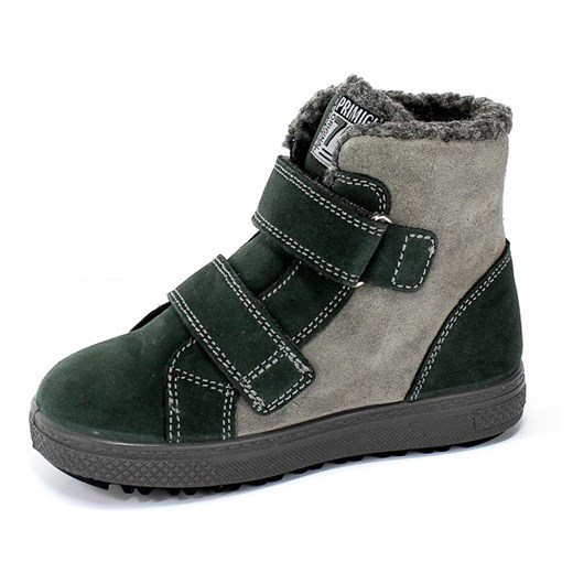 Buty zimowe dziecięce zielone Primigi na rzepy na zimę 