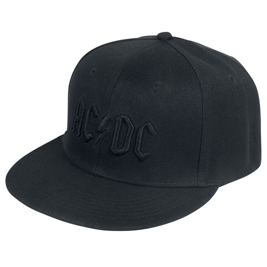AC/DC - Black Logo - Snapback Cap - Czapka - czarny