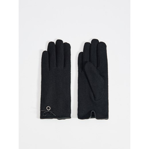Czarne rękawiczki Mohito 
