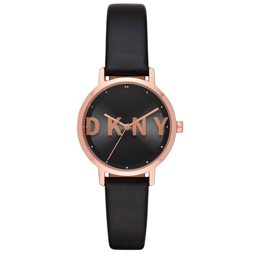 Czarny zegarek DKNY analogowy 