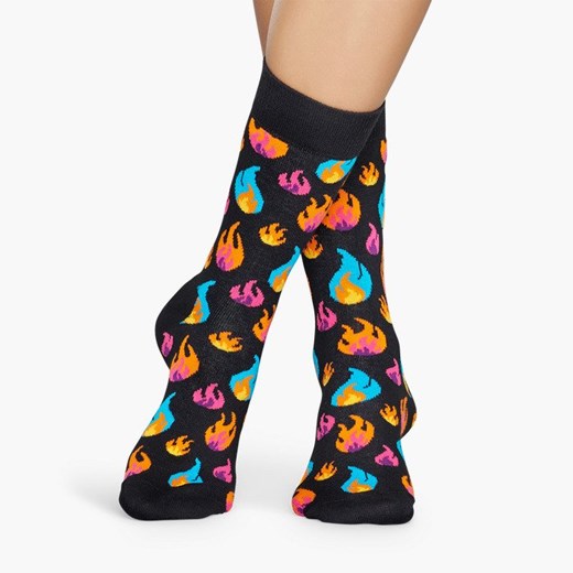 Skarpetki damskie Happy Socks casual w abstrakcyjnym wzorze 