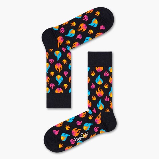 Skarpetki damskie Happy Socks w abstrakcyjnym wzorze casual 
