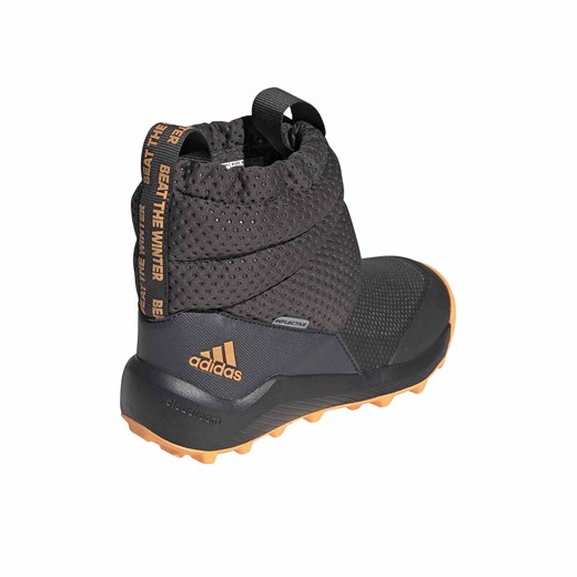 Buty zimowe dziecięce Adidas śniegowce na rzepy wełniane 