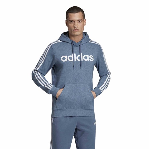 Bluza sportowa Adidas Originals niebieska z napisami