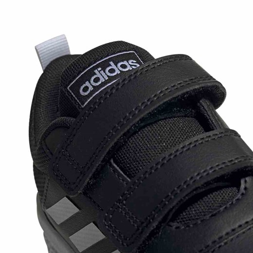 Buty sportowe dziecięce Adidas bez wzorów czarne na rzepy 
