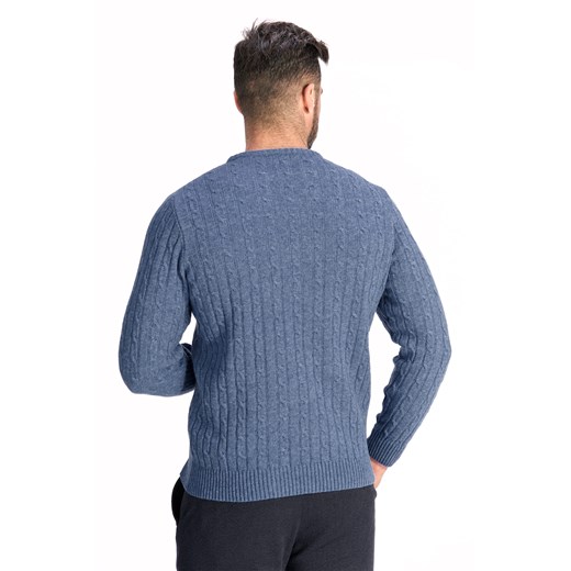 Niebieski sweter męski Lanieri Fashion 