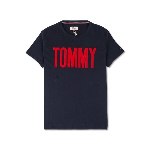 Tommy Jeans t-shirt męski młodzieżowy z napisami 