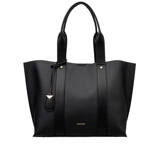 Puccini shopper bag czarna duża elegancka 