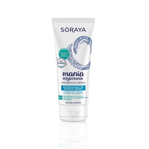 Soraya Mania Oczyszczania Żel Do Mycia Twarzy Skóra Normalna 150Ml Soraya   Drogerie Natura