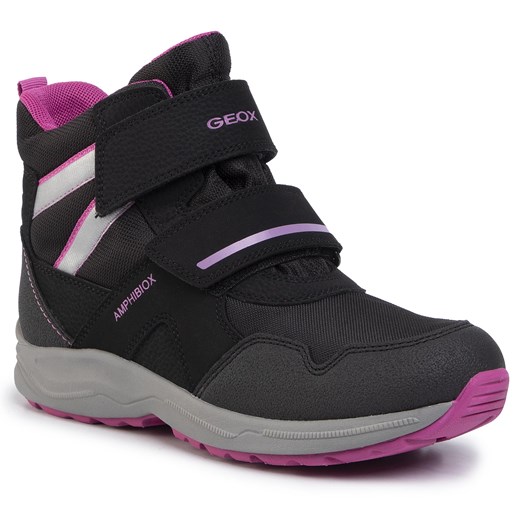 Śniegowce GEOX - J Kuray G.B Abx B J94ALB 0CE11 C0922 D Black/Fuchsia  Geox 37 eobuwie.pl