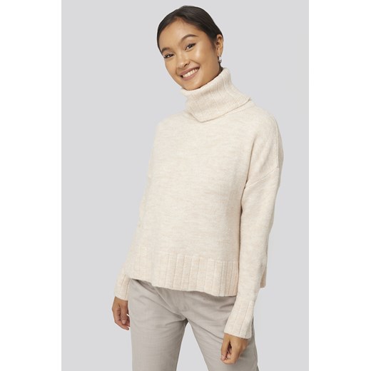 Trendyol Turtleneck Knitted Sweater - White  Trendyol S NA-KD