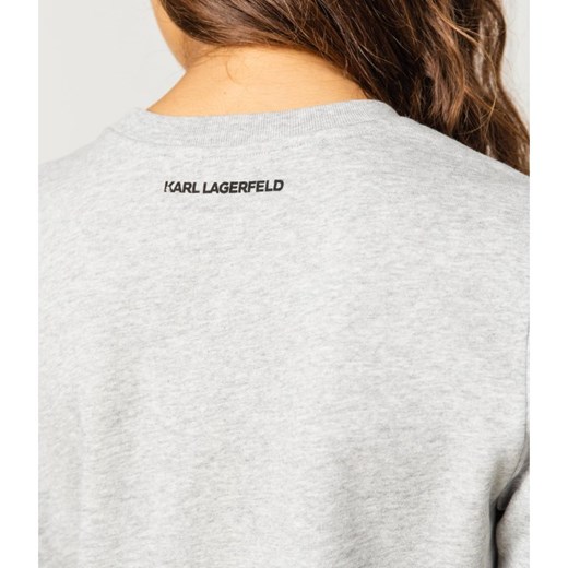 Bluza damska Karl Lagerfeld szara z napisami 