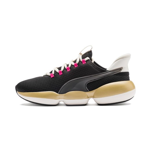 Buty sportowe damskie Puma w stylu casual w młodzieżowym sznurowane z tkaniny płaskie bez wzorów