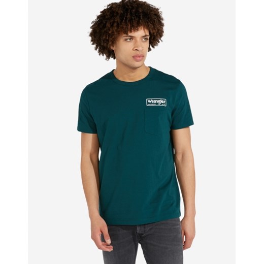 Zielony t-shirt męski Wrangler 
