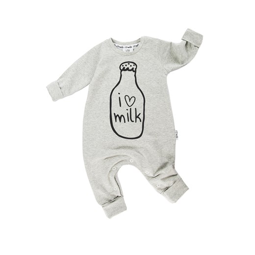 Romper dziecięcy długi rękaw "i love milk"