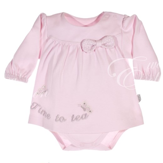 Odzież dla niemowląt Ewa Collection gładka różowa dla dziewczynki 