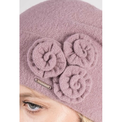 Wełniana czapka z kwiatami  Monnari One Size okazyjna cena E-Monnari 