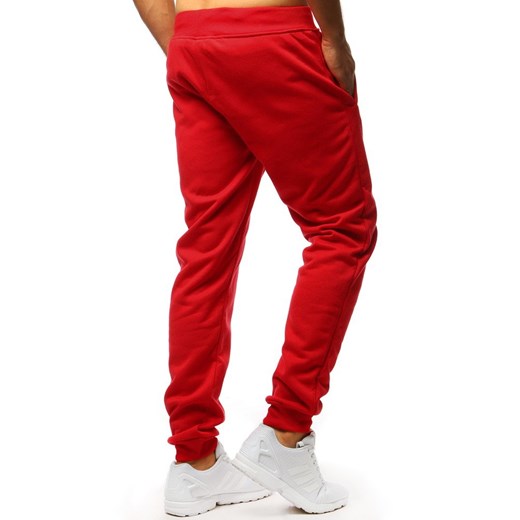 Spodnie męskie dresowe czerwone UX1294