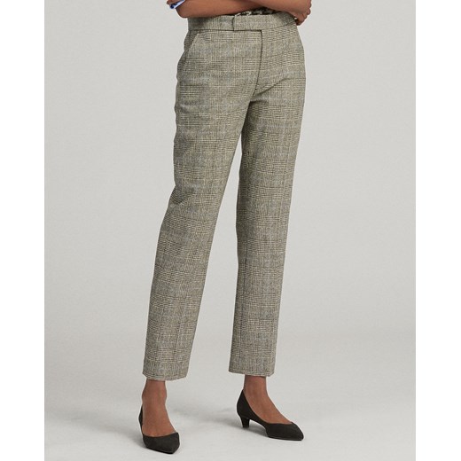 Wełniane spodnie w kratę Ralph Lauren  2 PlacTrzechKrzyzy.com