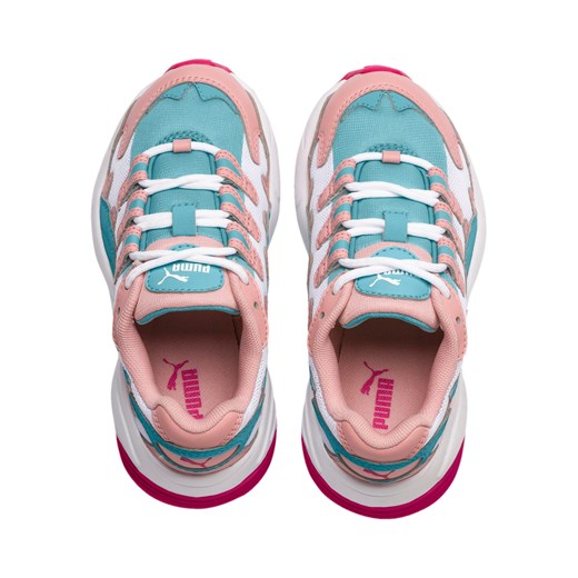 Buty sportowe dziecięce Puma skórzane sznurowane bez wzorów wiosenne 