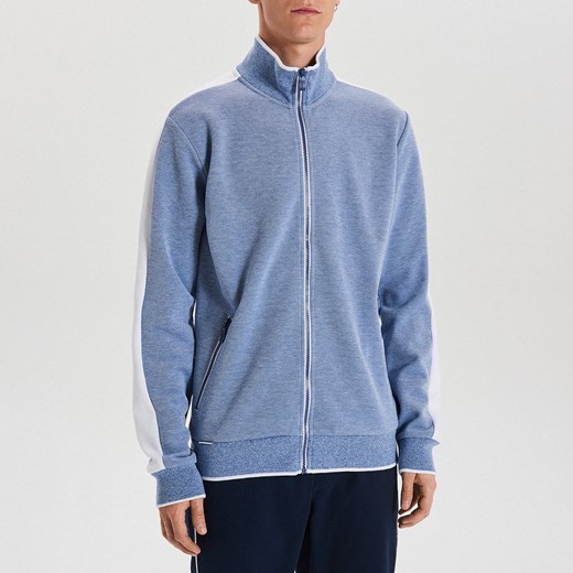 Cropp - Rozpinana bluza typu track jacket - Niebieski Cropp  L 