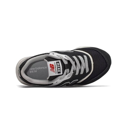 Czarne buty sportowe dziecięce New Balance sznurowane gładkie 