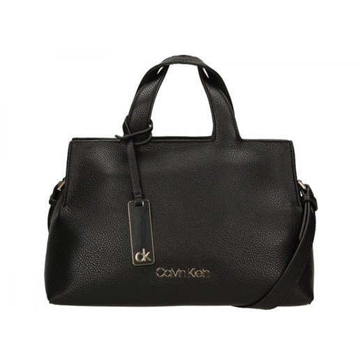 Shopper bag Calvin Klein do ręki ze skóry ekologicznej bez dodatków 