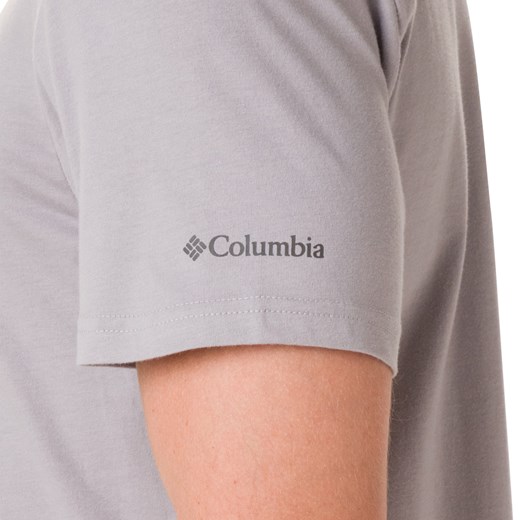 T-shirt męski Columbia z krótkim rękawem w nadruki 