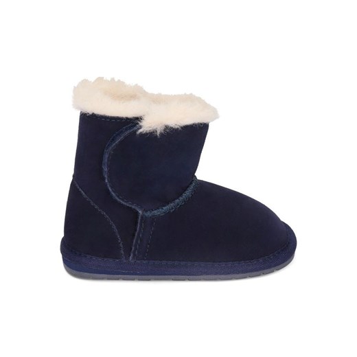 Buty zimowe dziecięce Emu Australia bez wzorów kozaki na rzepy 
