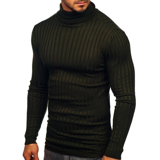 Denley sweter męski zimowy bez wzorów 