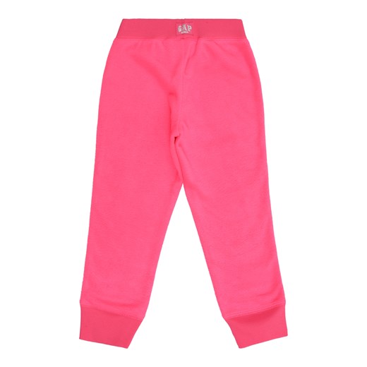 Różowe spodnie dziewczęce Gap w paski z jerseyu 