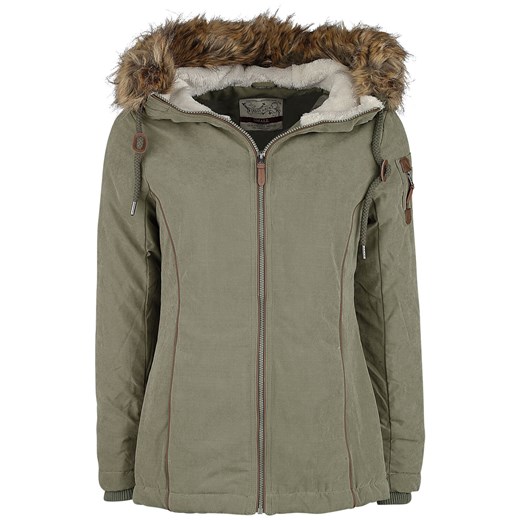 Urban Surface - Ladies Fake Fur Jacket - Kurtka zimowa - oliwkowy   M 