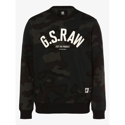 Bluza męska G-Star Raw czarna w militarnym stylu 